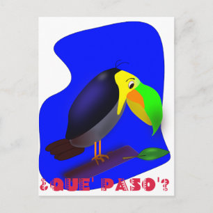 Postal Personalizado colorido Toucan