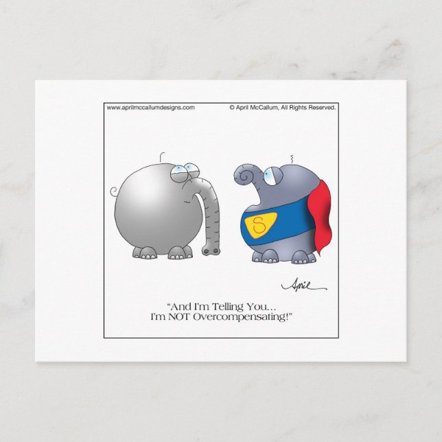 postal Personalizado COMPENSATORIA por April McCal (Anverso)