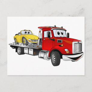 Postal Personalizado con grilletes de remolque rojo