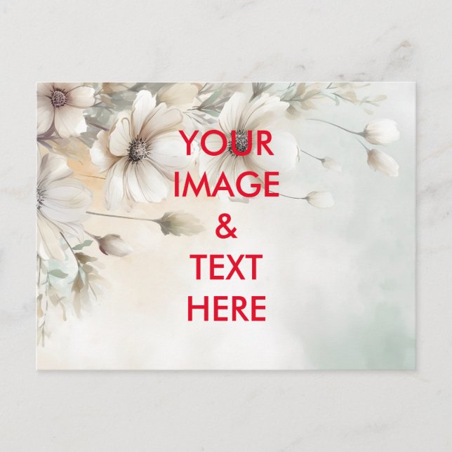 Postal Personalizado con tu propia foto (Anverso)