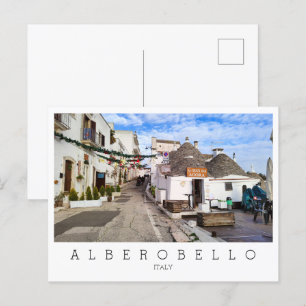 Postal Personalizado, con vistas a Alberobello, Apulia