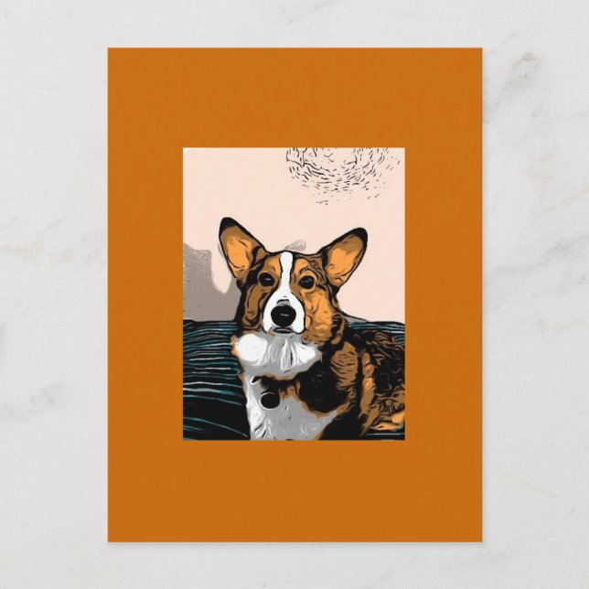 Postal Personalizado Corgi (Anverso)