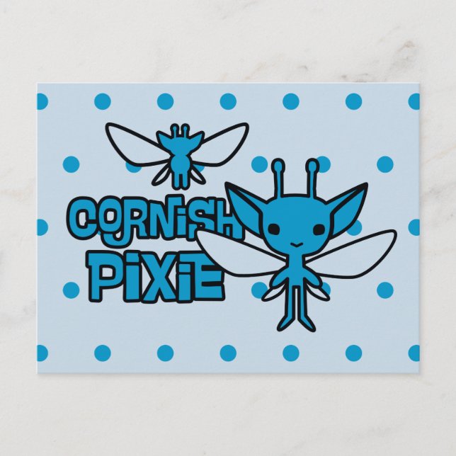 Postal Personalizado Cornish Pixie Character Art (Anverso)