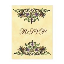 Personalizado Cornucopia Thankding RSVP Postcard