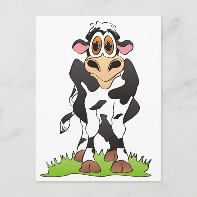Postal Personalizado Cow Holstein (Anverso)