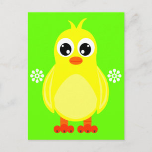 Postal Personalizado Cute Baby Chick