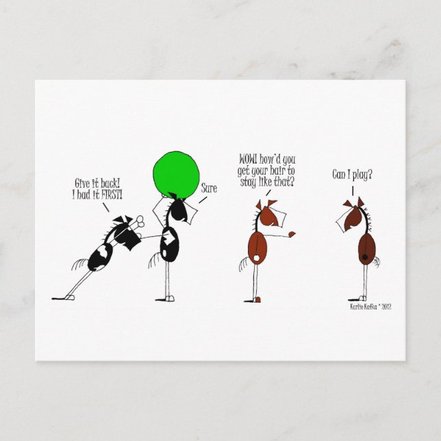 Postal Personalizado Cute Bashkir Horse (Anverso)