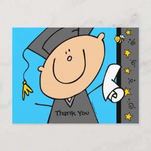 Postal Personalizado Cute Boy Grad