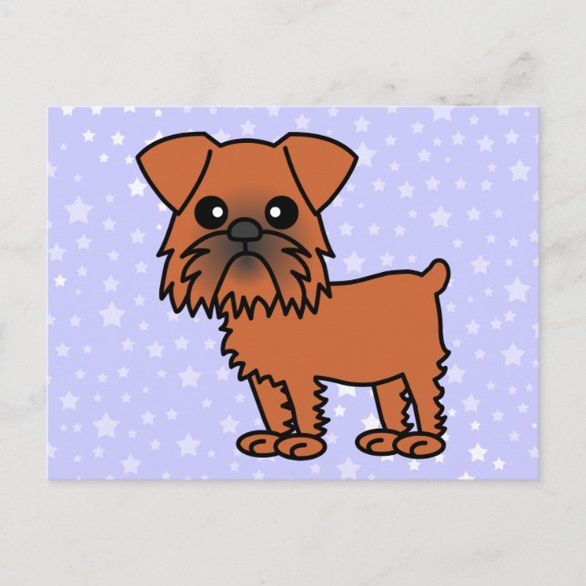Postal Personalizado Cute Brussels Griffon (Anverso)