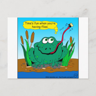 Postal personalizado de 833 moscas de tiempo