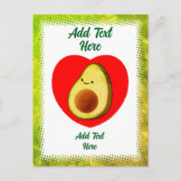 Personalizado De Aguacate Verde Cuto En La Vintage