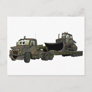 Postal Personalizado de alambre de semi militar