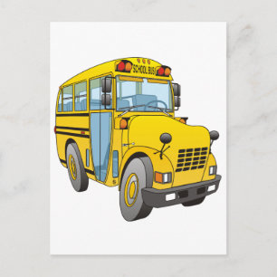 Postal Personalizado de autobús escolar