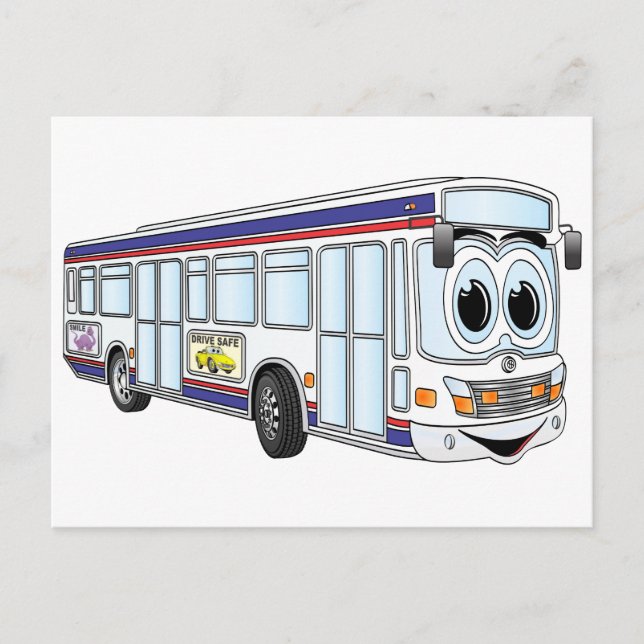 Postal Personalizado de Autobuses de la Ciudad Blanca (Anverso)