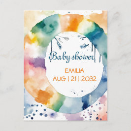 Postal Personalizado de Baby Shower de Cute BOHO