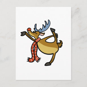 Postal Personalizado de baile de Moose   elegir color de 