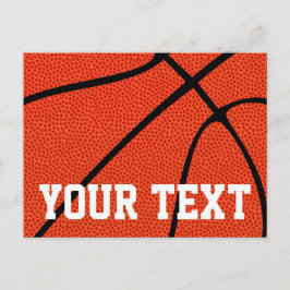 Postal Personalizado de baloncesto Mensajes de texto o no