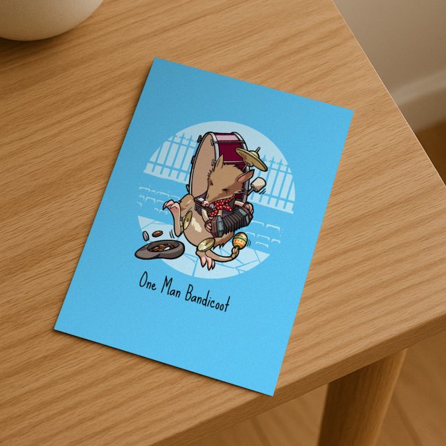 Postal Personalizado De Bandicoot De Un Hombre Y Banda De (Subido por el creador)