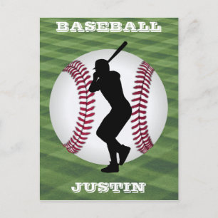 Postal Personalizado de Béisbol para Niños