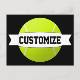 Postal Personalizado de bolas de tenis Mensajes de texto