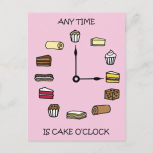 Postal Personalizado de Cake O'clock Cake Lovers