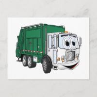 Personalizado de Camión de Basura Blanco Verde Son