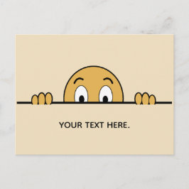 Postal Personalizado de cara divertida Personalizado text