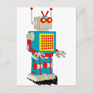 Postal Personalizado de caracteres robots