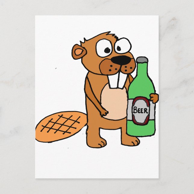 Postal Personalizado de cerveza Beaver de Guay (Anverso)