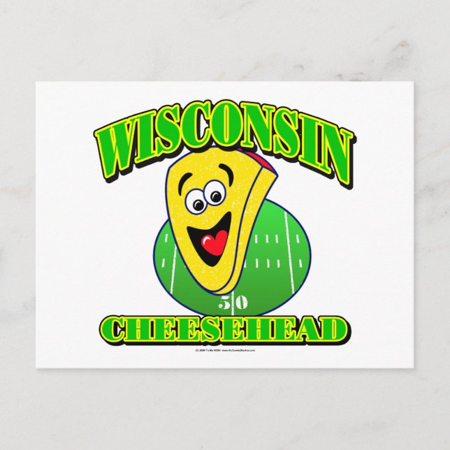 Postal Personalizado de CheeseHead (Anverso)