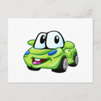 Personalizado de coche verde sonriente - Elija col