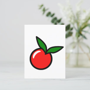 Postal Personalizado de cocina divertida de Apple Cherry