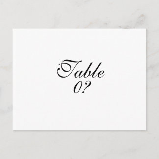 Postal Personalizado de colocación de invitados de boda d