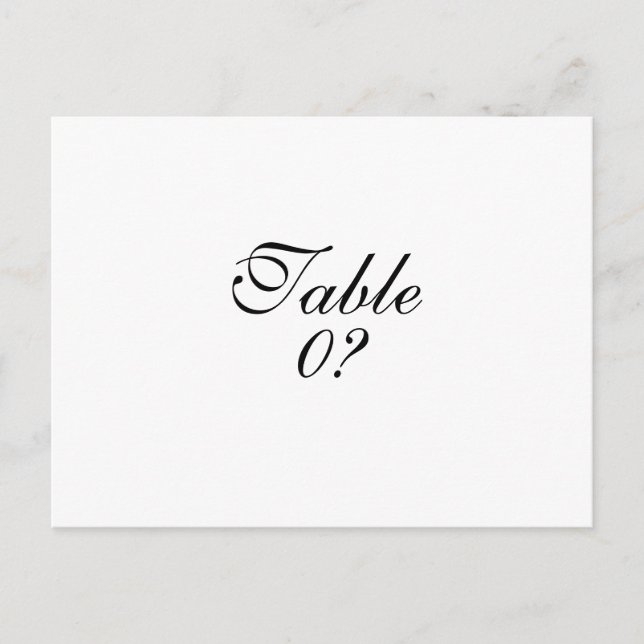 Postal Personalizado de colocación de invitados de boda d (Anverso)
