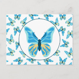 Postal Personalizado de colores de mariposas gráfico