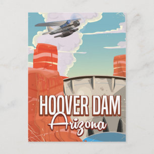 Postal Personalizado de cosecha Hoover Dam Nevada Arizona