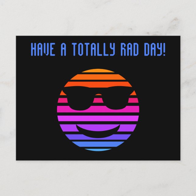 Postal Personalizado de Emoji de vaporwave de Guay (Anverso)