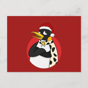 Postal Personalizado de emperador sonriente Navidades de 
