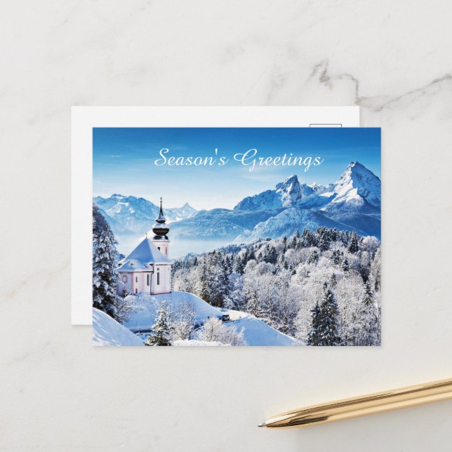 Postal Personalizado de escena de invierno (Anverso/Reverso In Situ)