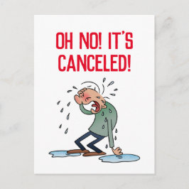 Postal Personalizado de eventos de cancelación postergada