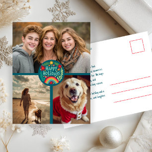 Postal Personalizado de feriado lindo dibujado a mano en