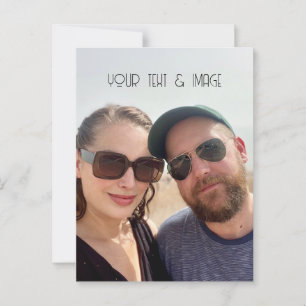 Postal personalizado de fotos y texto crea tu propio deco