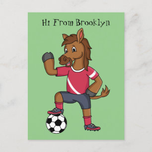 Postal Personalizado de fútbol divertido y divertido