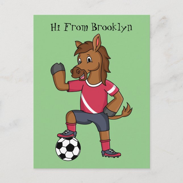 Postal Personalizado de fútbol divertido y divertido (Anverso)