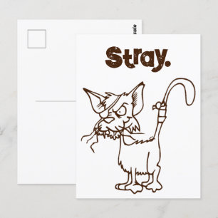 Postal Personalizado De Gato De Tough Alley - Graciosa Ac