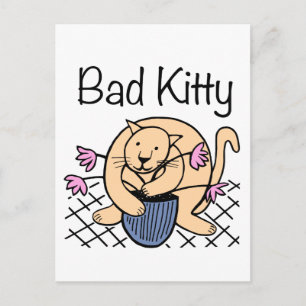 Postal Personalizado de gato travieso