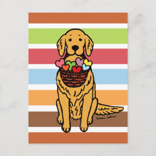 Postal Personalizado de Golden Retriever
