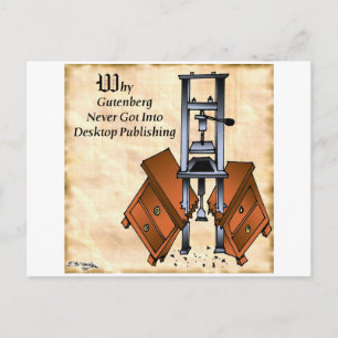 Postal Personalizado de Gutenberg 3477