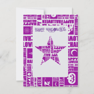 Postal Personalizado de Halloween Guay Whimsical Typograp