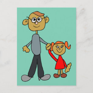 Postal Personalizado de Hija del Padre del Día del Padre 